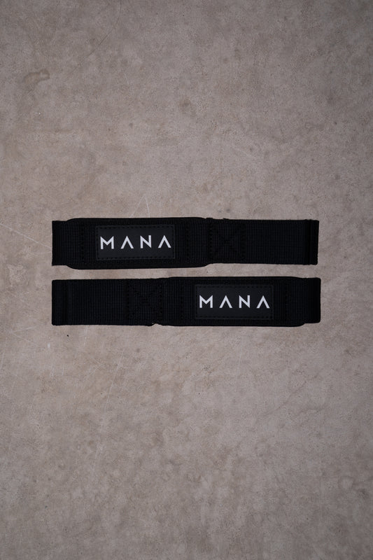 MANA Lifting Straps — Black