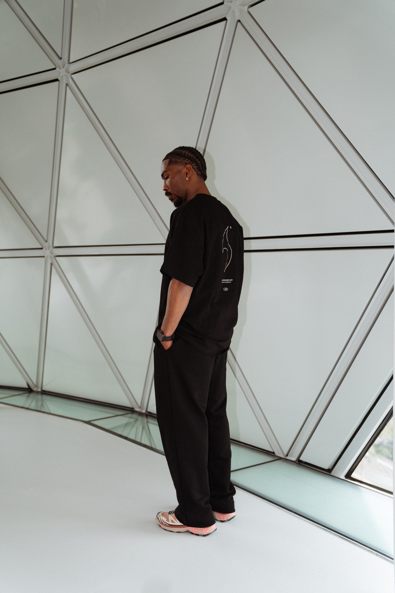 MANA SPC oversized shirt in black, side