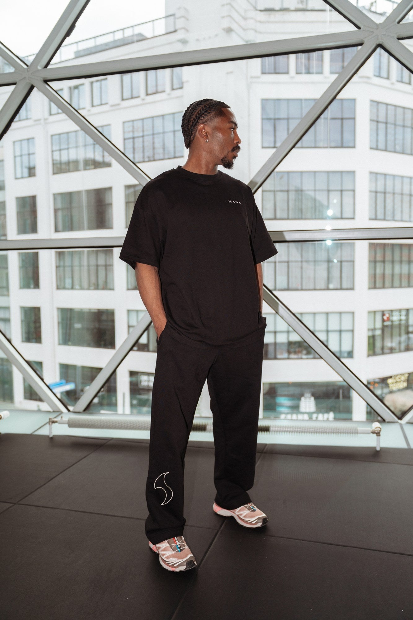 MANA SPC oversized shirt in black