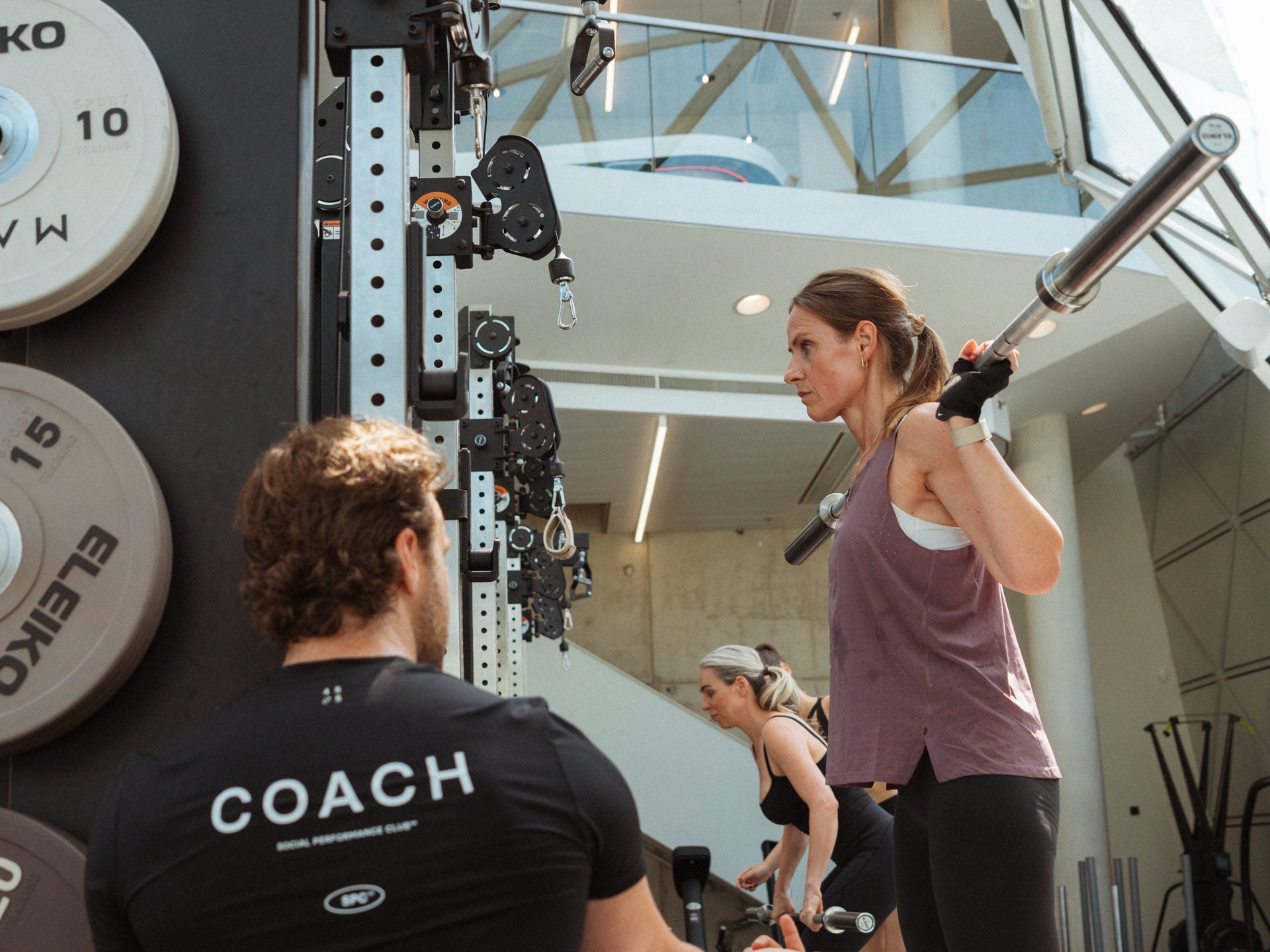 MANA coach working with a member