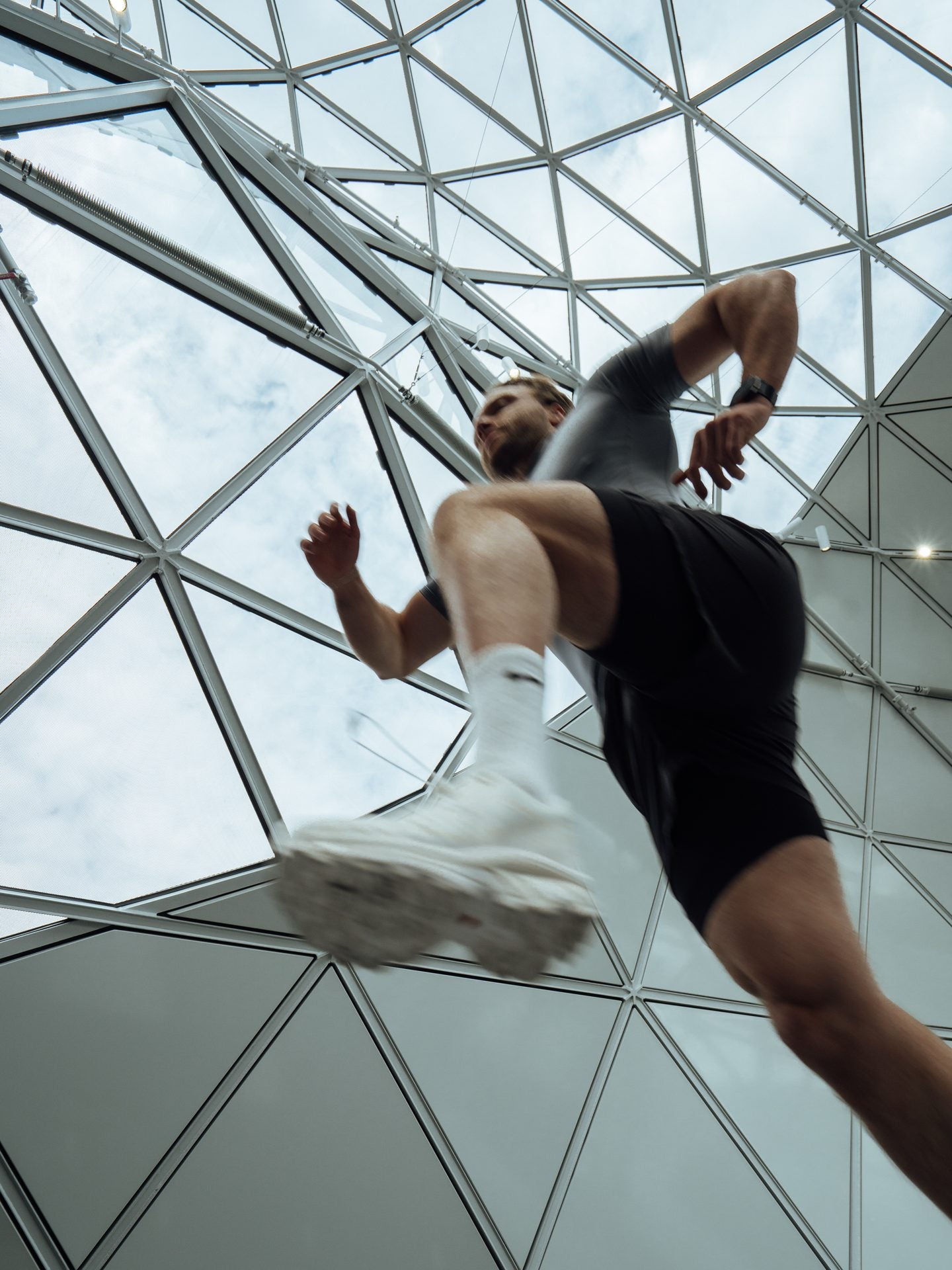 Athlete in motion under the MANA SPC dome